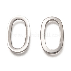 変色しない304ステンレススチール製リンクリング  オーバル  ステンレス鋼色  20x11.5x1.5mm  内径：16x7.5mm&nbsp;STAS-P269-09A-P
