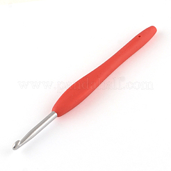 覆われたゴム製のハンドル付きアルミかぎ針編みのフック  ミックスカラー  ピン：2.0~6.0mm  137x12~13x8~9mm  9個/箱&nbsp;TOOL-R094