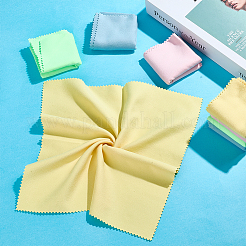 マイクロファイバー楽器パイプクリーニングクロス8枚（4色）  正方形  ミックスカラー  300x285x0.5mm  2個/カラー&nbsp;AJEW-CN0004-28