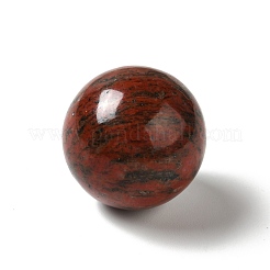 天然セサミジャスパー/キウイジャスパービーズ  穴なし/ドリルなし  ラウンド  25~25.5mm&nbsp;G-A206-02-04