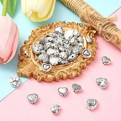 60Pcs 12 Styles Tibetan Style Alloy Beads&nbsp;FIND-CJ0002-28B