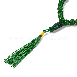 Natural Malaysia Jade Beads Stretch Bracelets&nbsp;BJEW-I319-01F