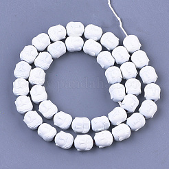 Spray Painted Non-magnetic Synthetic Hematite Beads Strands&nbsp;G-T116-28-16
