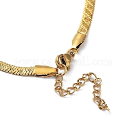 304 Stainless Steel Herringbone Chain Necklaces&nbsp;NJEW-P282-04G