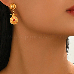 Alloy Rhinestone Stud Dangle Earrings for Women&nbsp;XJ2784-2
