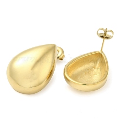 Ion Plating(IP) 304 Stainless Steel Teardrop Stud Earrings&nbsp;EJEW-Z022-13G