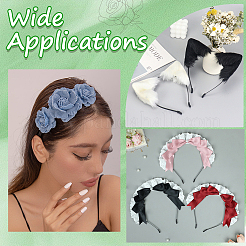 ヘアアクセサリー アイロンヘアバンド 金具 30個  1mm  内径：120~125mm&nbsp;OHAR-GF0001-32