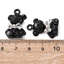Spray Paint Alloy Pendants&nbsp;ENAM-K076-30P