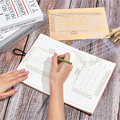 4Pcs Plastic Examination Template Rulers&nbsp;AJEW-CP0009-96