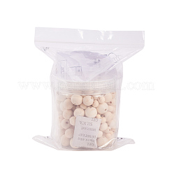 Round Unfinished Wood Beads&nbsp;WOOD-NB0001-07