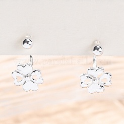 S999 Fine Silver Stud Earrings&nbsp;EJEW-F356-01S