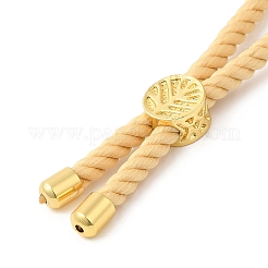 Twisted Nylon Cord Silder Bracelets&nbsp;DIY-B066-03G-18