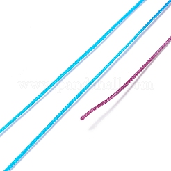 セグメント染色ポリエステル糸  中国語結びコード  カラフル  0.8mm  約54.68ヤード（50m）/ロール&nbsp;NWIR-I013-D-21
