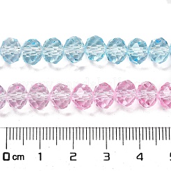 Transparent Painted Glass Beads Strands&nbsp;X1-DGLA-A034-T8mm-A22
