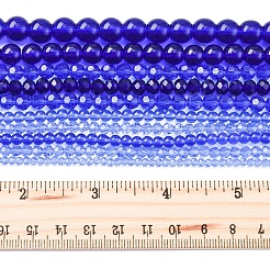 電気メッキガラスビーズセット  混合スタイル  ブルー  3~10x2~10mm  穴：0.7~1.5mm  1連/スタイル&nbsp;EGLA-FS0001-42D
