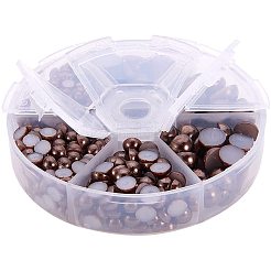 1Box ABS Plastic Imitation Pearl Dome Cabochons&nbsp;SACR-PH0001-46