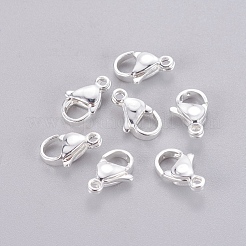 304ステンレススチール製ロブスタークロウ留め金  オウムトリガークラスプ  銀色のメッキ  14.5x9x4mm  穴：1.6mm&nbsp;STAS-E464-21F-S