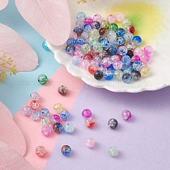 Transparent Crackle Acrylic Beads&nbsp;CACR-YW0001-09A