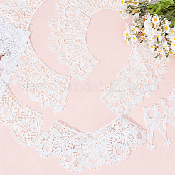 6Pcs 6 Styles Polyester Embroidery Lace Collar&nbsp;AJEW-CY0002-84