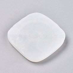 ペンダントシリコンモールド  レジン型  UVレジン用  エポキシ樹脂ジュエリー作り  鹿/角  ホワイト  58x58x5mm  穴：3.5mm&nbsp;LS-DIY-F037-E09