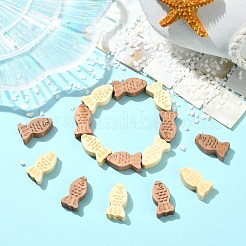40Pcs 2 Colors Dyed Wooden Beads&nbsp;WOOD-CJ0002-68