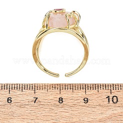 Natural Rose Quartz Cuff Rings&nbsp;GG-CBA5FCC-03G-01