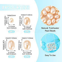 55Pcs 4 Styles Natural Cultured Freshwater Pearl Beads&nbsp;PEAR-TA0001-18