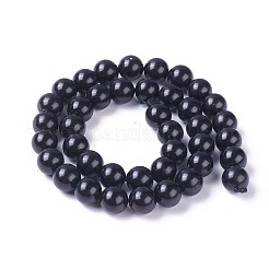 天然のコールクォーツビーズ連売り  ラウンド  10mm  穴：1.4mm  約40個/連  15インチ（38cm）&nbsp;G-G787-01A