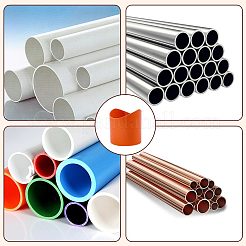 人工皮革パイプサドルテンプレートカッティングガイド10個  オレンジ  45~160x90~695x1.5mm&nbsp;FIND-WH0051-270