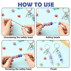 DIY Keychain Makings Kits&nbsp;DIY-YW0018-27