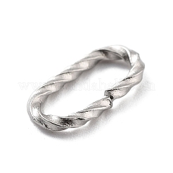 変色しない304ステンレススチール製クイックリンクコネクター  ねじれた開いた連結リング  オーバル  12x6x1.4mm  内径：4x10mm&nbsp;STAS-E210-01A-P