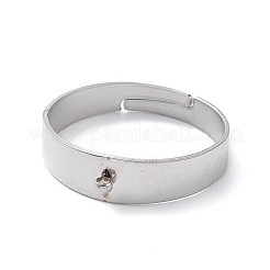 Non-Tarnish 304 Stainless Steel Loop Ring Bases&nbsp;KK-I674-02P-B