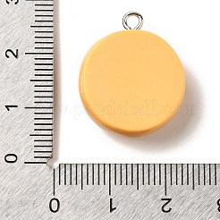 樹脂チャーム  白金鉄パーツ  カラフル  ドーナツ  23x19x8mm  穴：2mm&nbsp;RESI-A038-01F