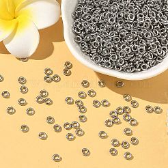 変色しにくい304ステンレススチール製オープン丸カン  ラウンド  ステンレス鋼色  4x1mm  18ゲージ  内径：2mm&nbsp;LS-STAS-E067-07-4mm