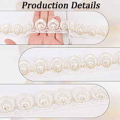 3 Yards Polyester Lace Trim Ribbon&nbsp;OCOR-GF0005-17