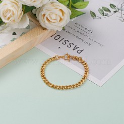Aluminium Twisted Chain Curb Chain Anklets&nbsp;AJEW-AN00378