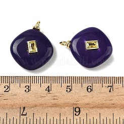 Dyed Natural White Jade Pendants&nbsp;G-H328-06G-A14