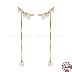 925 Sterling Silver Clip-on Earring&nbsp;EJEW-P231-29G