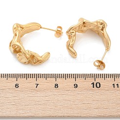Ion Plating(IP) 304 Stainless Steel Twist Stud Earrings&nbsp;LS-EJEW-K244-36G