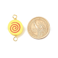 Spray Painted Wood Connector Charms&nbsp;PALLOY-JF01427-17