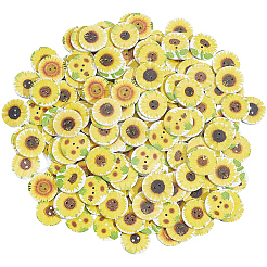 200Pcs 2-Hole Printed Wooden Buttons&nbsp;BUTT-SP0001-22