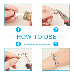 DIY PVD Vacuum Plating 304 Stainless Steel Links Making&nbsp;DIY-UN0002-24