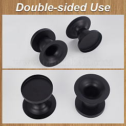 鉄キャンドルホルダー  DIYキャンドル作り用品  ブラック  68x55mm  内径：58.5mm&nbsp;AJEW-WH0270-456EB