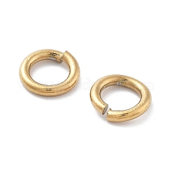 Ion Plating(IP) 304 Stainless Steel Open Jump Rings&nbsp;LS-STAS-M081-02G-03
