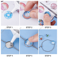 DIY Half Round Jewelry Set Making Kit&nbsp;DIY-SC0018-24
