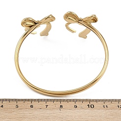 304 Stainless Steel Cuff Bangles for Women&nbsp;BJEW-A147-01C-G