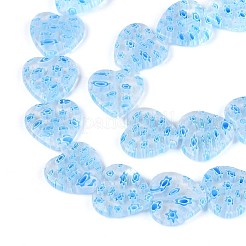 Handmade Millefiori Glass Beads Strands&nbsp;LAMP-T021-29D