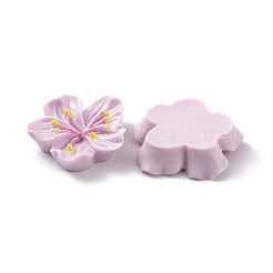 樹脂カボション  花  プラム  27x29.5x7.5mm&nbsp;OACR-U002-03E