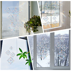 塩ビ自己粘着ステッカー  窓用  花  300x220mm  ステッカー：5~10x5~10センチ&nbsp;STIC-WH20010-20B
