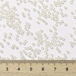 TOHOラウンドシードビーズ  日本製シードビーズ  （981c）内側のカラークリスタル/ホワイトの裏地  11/0  2.2mm  穴：0.8mm  約5555個/50g&nbsp;SEED-XTR11-0981C
